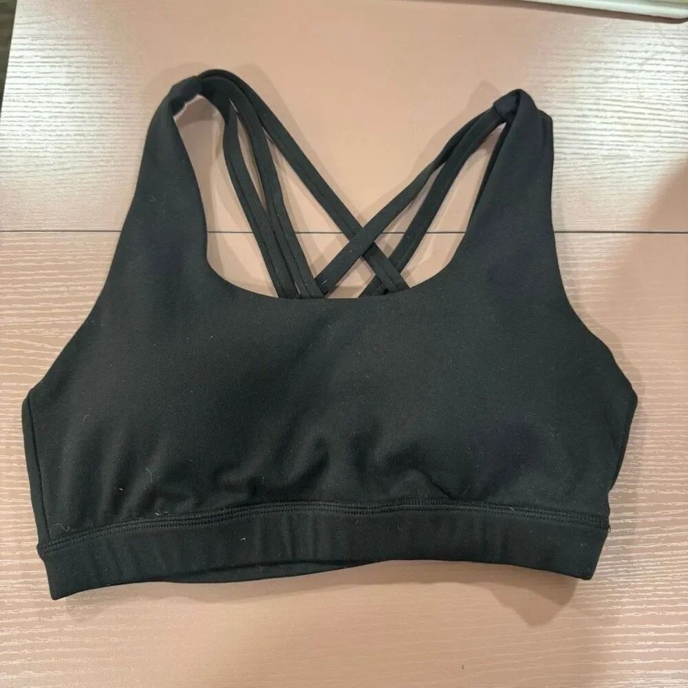 EUC Senita Strappy Sports Bra - Black